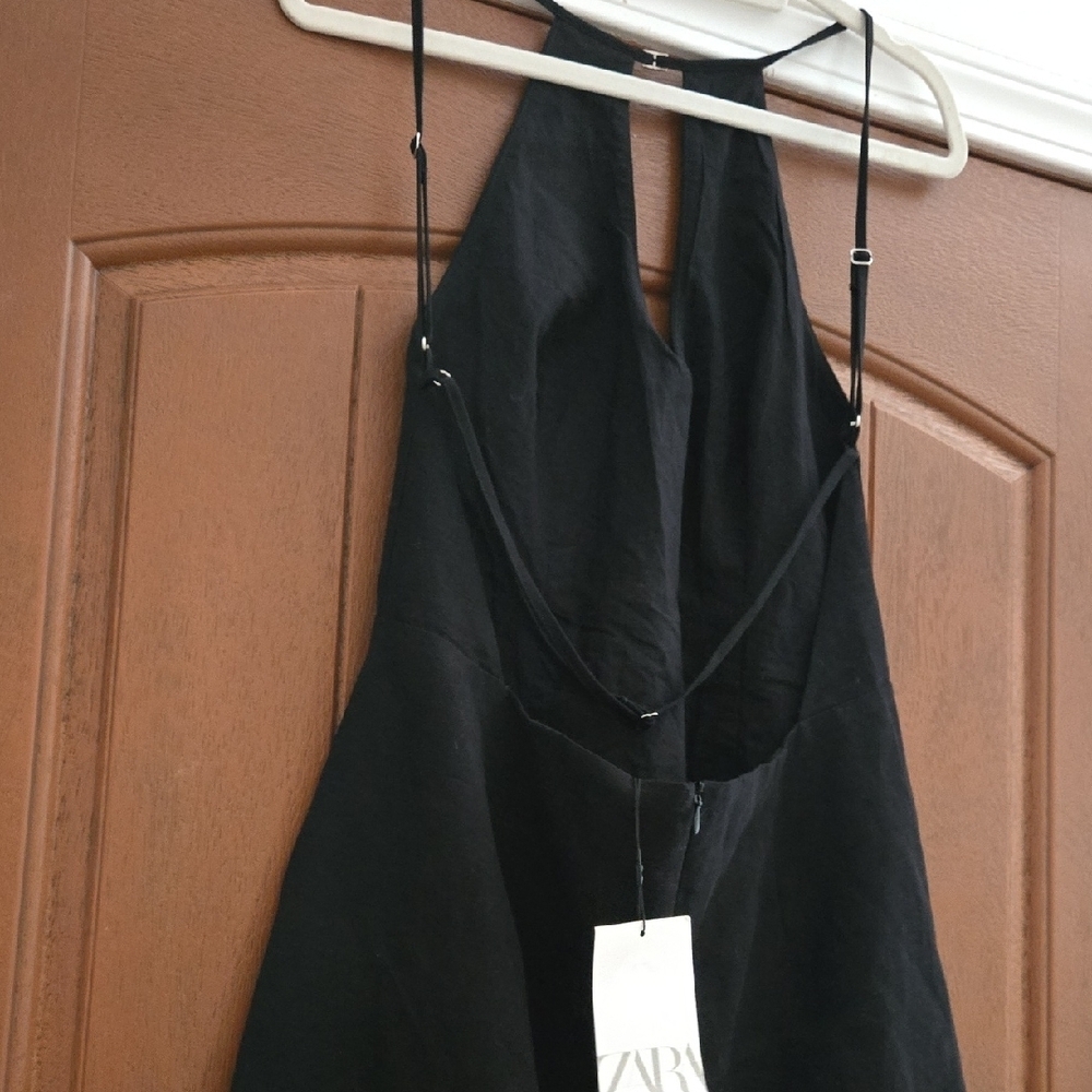 Zara‎ Black Halter Mini Dress - Picture 8 of 9